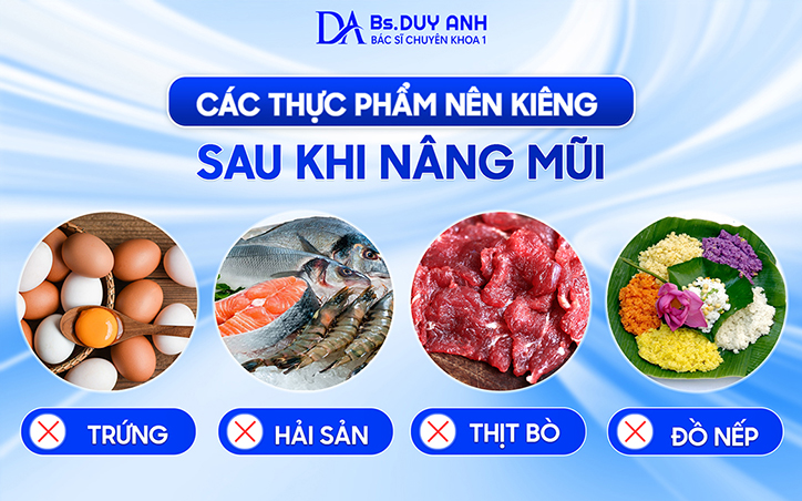 Các thực phẩm nên kiêng sau phẫu thuật mũi